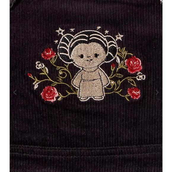 Star Wars Leia Western Toddler Overall Dress corduroy BoxLunch Exclusive  5T NEW - Picture 4 of 8